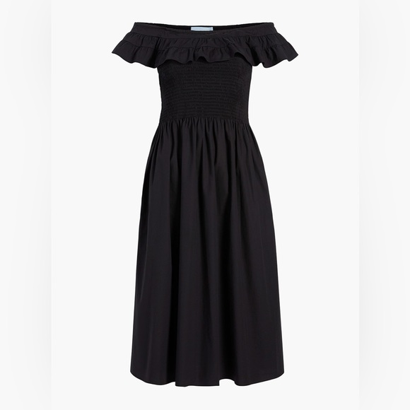 NWT Hill House Akilah Nap Dress in Black Poplin M - Picture 2 of 8